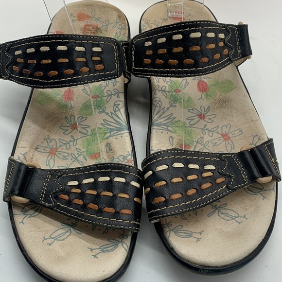 Pikolinos Black Leather Slip on sandals Sz EU 41. BSN0908F - Picture 2 of 7